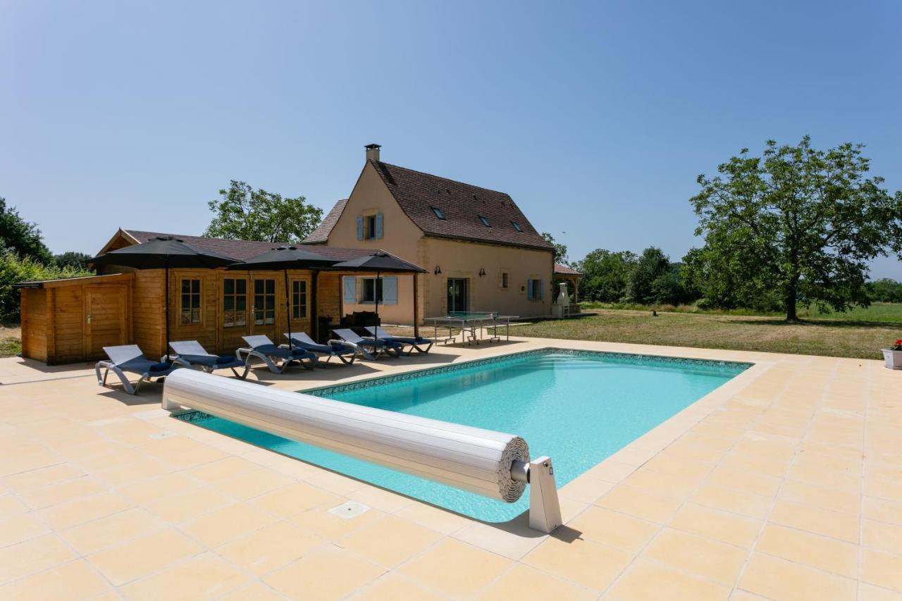 Luxury 3 Bed Home With Heated Swimming Pool Air Con And Boules Pitch Salignac-Eyvigues Exterior foto